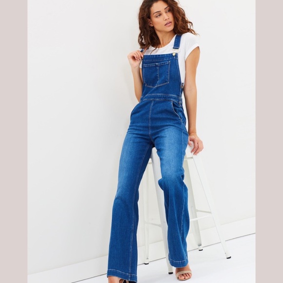 denim palazzo jumpsuit